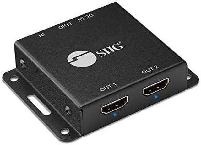 Alt view image 17 of 20 - Siig 2-Port Hdmi 2.0 Hdr Mini Splitter Amplifier With Edid Management