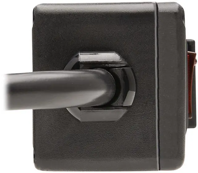 Alt view image 4 of 20 - Tripp Lite SafeIT 6-Outlet Surge Protector 10 ft. Spiral Cord Black TLP610COILAM