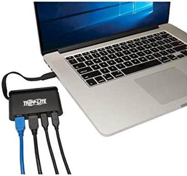 Alt view image 19 of 20 - Tripp Lite U444-T6N-H4GUBC Docking Station - for Notebook/Tablet PC/Desktop PC/Smartphone - 100 W - USB 3.1 Type C - 3 x USB Ports - 1 x USB 3.0 - Network (RJ-45) - HDMI - Thunderbolt - Wired