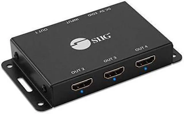 Alt view image 11 of 17 - SIIG CE-H23L11-S1 4 Port HDMI 2.0 HDR Mini Spli