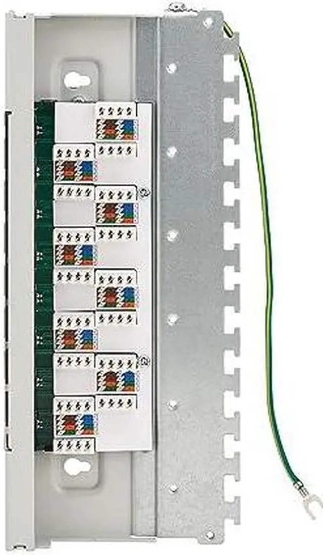 Alt view image 16 of 16 - Tripp Lite Cat6a STP Patch Panel 8 Ports DIN Rail N250SH08DIN6A