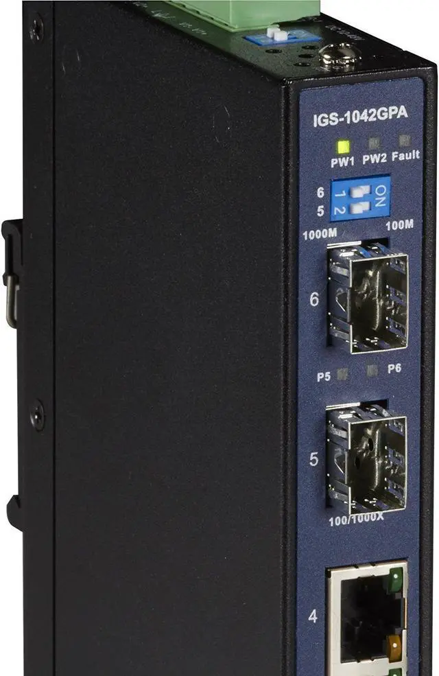 Alt view image 12 of 12 - BLACK BOX LGH1006A GIGABIT ETHERNET (1000-MBPS) EXTREME TEMPERATURE SWITCH - (4) 10/100/1000-MBPS C