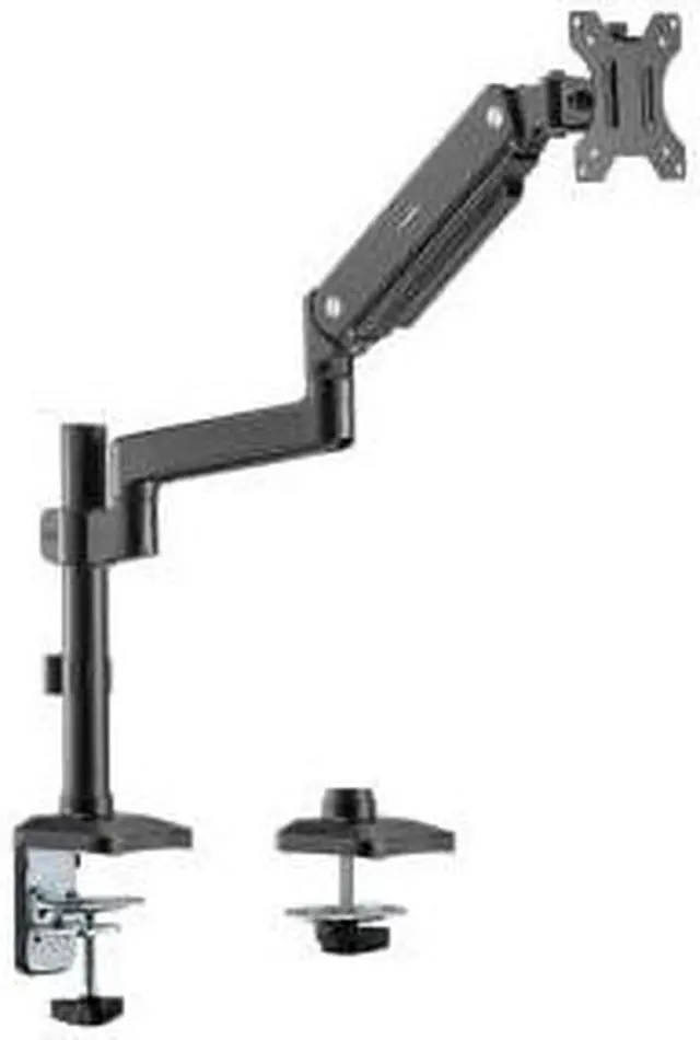 Alt view image 2 of 3 - Rocstor ErgoReach EP8 Premium Single Monitor Pole Mount Arm, C-Clamp & Grommet