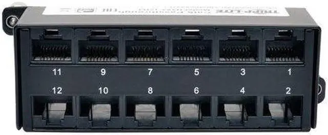 Alt view image 20 of 20 - Tripp Lite Cat6a Pass-Through Cassette - (x12) RJ45 (N484-12RJ)