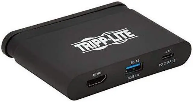 Alt view image 11 of 20 - Tripp Lite Usb C Multiport Adapter Converter 4K W/ /Hdmi Gigabit Ethernet Usb-A Hub Pd Charging Storage Cable Thunderbolt 3 Compatible