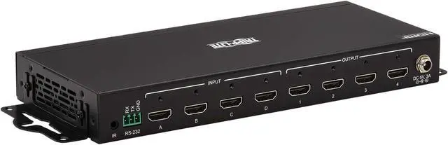 Alt view image 14 of 16 - Tripp Lite 4x4 HDMI Matrix Switch/Splitter with Remote Control and Multi-Resolution Support, 4K 60 Hz, HDR, 4:4:4, TAA - 3840 x 2160 - 4K UHD - 1080p4 x 4 - Display, Digital Signage, Computer, Blu-ray