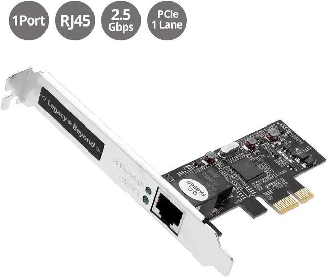 Alt view image 13 of 18 - SIIG Single 2.5G 4-Speed Multi Gigabit Ethernet PCIe Card LB-GE0611-S1