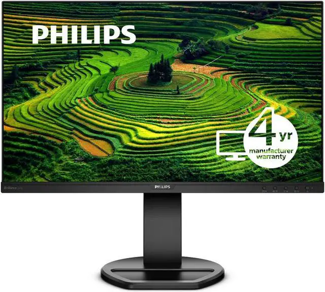 Alt view image 10 of 16 - Philips B-Line 241B8QJEB 24" Class Full HD LED Monitor - 16:9 - Textured Black - TAA Compliant - 23.8" Viewable - In-plane Switching (IPS) Technology - WLED Backlight - 1920 x 1080 - 16.7 Mi