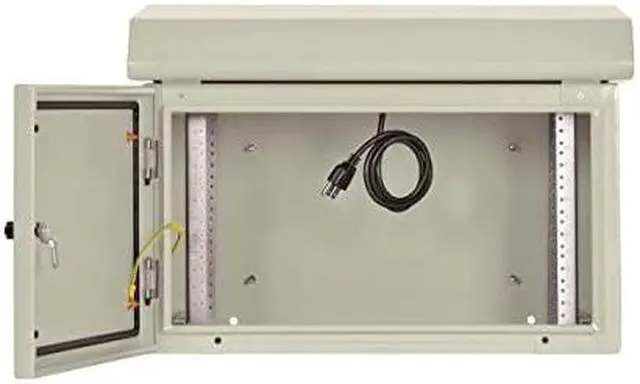 Alt view image 7 of 7 - Tripp Lite NEMA Protection Rating SmartRack Industrial Wallmount Rack Enclosure with Lock & Keys, NEMA 3R & 4 Protection Ratings, Heavy-Duty Metal, Mounting Hardware Included, 5-Year Warranty