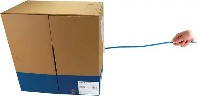 Alt view image 10 of 14 - Tripp Lite 1000ft Cat6 1G Solid Core UTP Bulk Ethernet Cable Blue N22201KBLLS