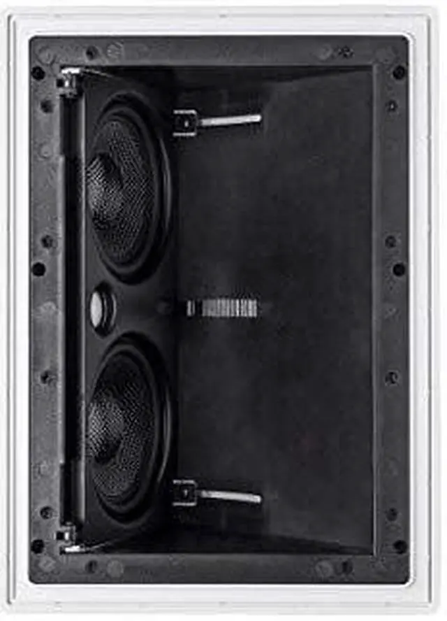 Alt view image 19 of 20 - Monoprice 2-way Carbon Fiber In-Wall Surround Speaker - Dual 5.25 Inch (Single) Vari-Angled With Paintable Grille - Alpha Series