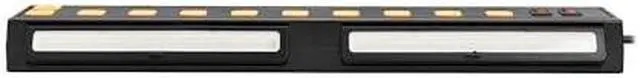 Alt view image 11 of 11 - Tripp Lite Protect It! 10-Outlet Surge Protector with Swivel Light Bars - 5-15R Outlets, 2 USB Ports, 6 ft. (1.8 m) Cord, 1350 Joules, Black - TLP1006USB