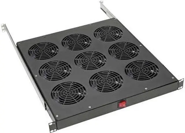 Alt view image 15 of 15 - Tripp Lite SRFANTRAY9 Fan Tray - 9 Fan - 1U - 19" - 864 CFM - Upflow Air Discharge Pattern