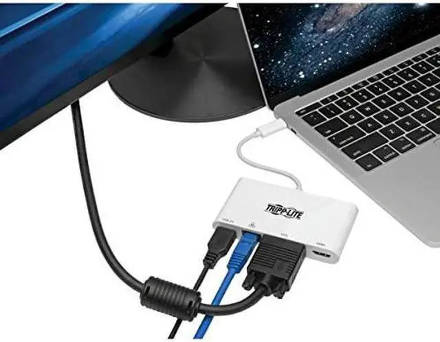 Alt view image 16 of 20 - USB 3.1 GEN 1 USB-C TO HDMI 4K ADAPTER WITH USB-A, USB-C PD CHARGING & GIGABIT E