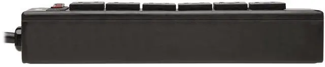 Alt view image 5 of 20 - Tripp Lite SafeIT 6-Outlet Surge Protector 10 ft. Spiral Cord Black TLP610COILAM