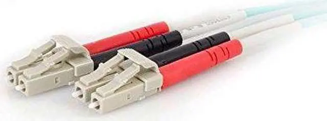 Alt view image 12 of 13 - C2G 01137 OM4 Fiber Optic Cable - LC-LC 50/125 Duplex Multimode PVC Fiber Cable, Aqua (49.2 Feet, 15 Meters)