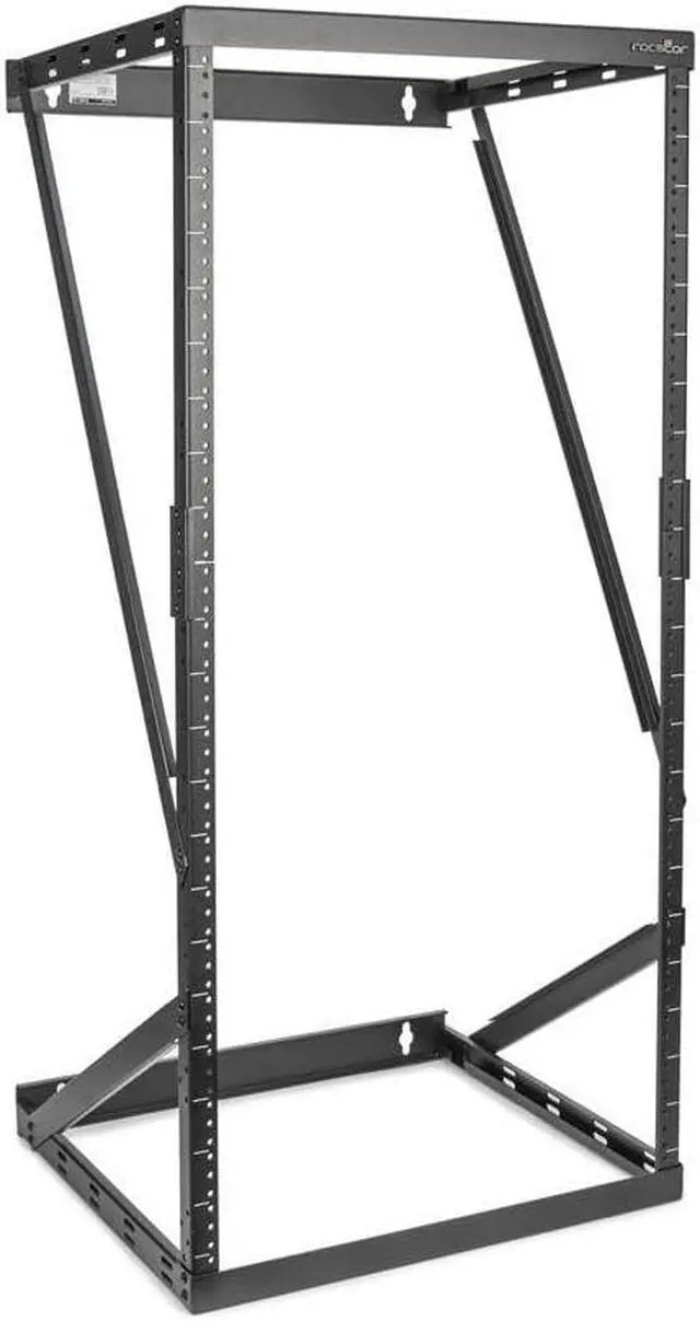 Main image of Rocstor 8U/12U/22U Open Frame WALLMOUNT SOLIDRACK-Black