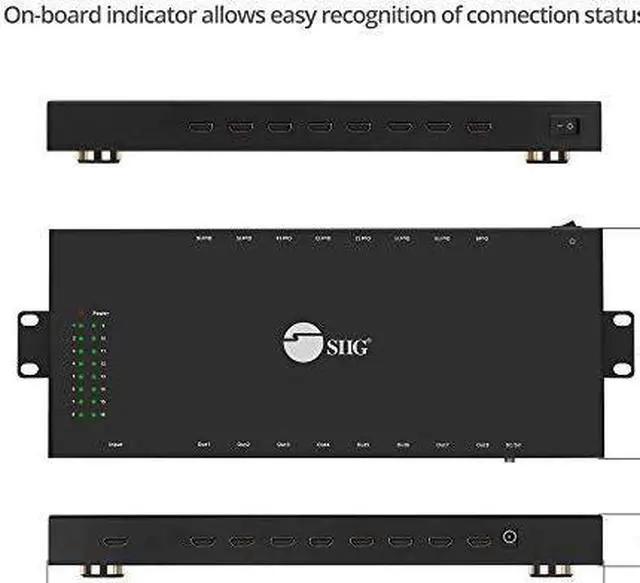 Alt view image 19 of 20 - SIIG 1x4 HDMI 2.0 4K HDR EDID Splitter CE-H26K11-S1