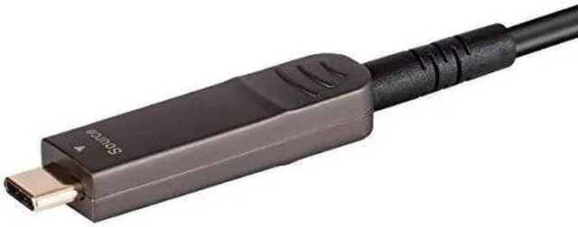 Alt view image 13 of 14 - Monoprice USB 3.1 Type-C to Type-C Video Cable - 50ft, 4K@60Hz, Fiber Optic, AOC, Transmits Up To 100ft, Gold Plated Connectors - SlimRun AV Series