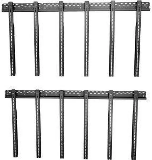 Alt view image 6 of 6 - ATDEC TH-VWVP ProAV Range Vertical Brackets (1pair) for Video Wall Display System, Black