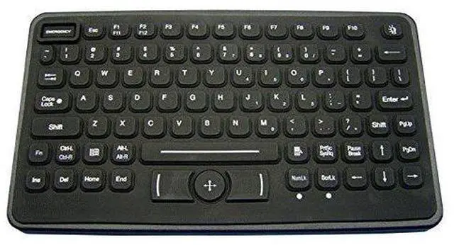Alt view image 4 of 4 - TG3 ELECTRONICS INC KBA-BLH-5RU KEYBOARD; RUGGED 86 KEY KEYBOARD W/ NEMA 4 POINTING DEVICE AND RED BACKLIGHTING.