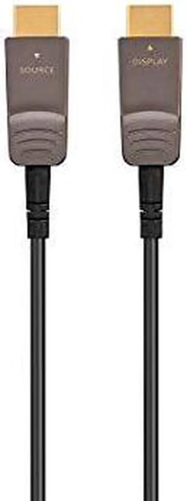 Alt view image 13 of 13 - Monoprice Ultra High Speed HDMI Cable - 100 Feet - Black, 8K@120Hz, Dynamic HDR, 48Gbps, Fiber Optic, eARC, AOC, YCbCr 4:4:4 - SlimRun AV Series