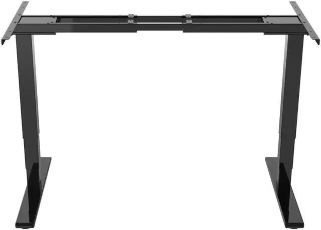 Alt view image 8 of 12 - Monoprice Dual Motor 3-Stage Sit-Stand Desk, v2, Black | Height Adjustable Desk with Dual Electric Motors, Three Stage Legs, and Programmable Controller - Workstream Collection