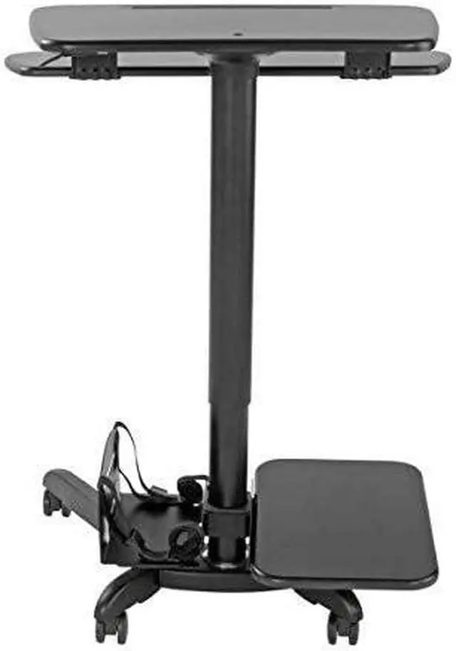 Alt view image 4 of 7 - Tripp Lite Mobile Workstation Height Adjustable Standing Desk Rolling Cart