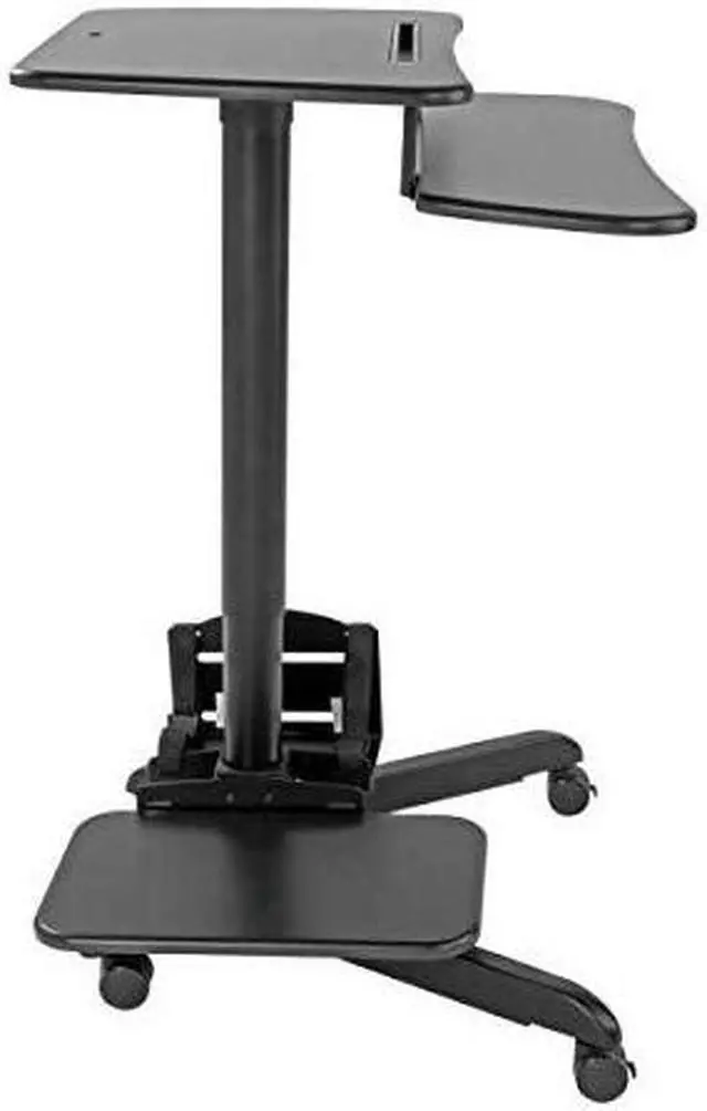 Alt view image 6 of 7 - Tripp Lite Mobile Workstation Height Adjustable Standing Desk Rolling Cart
