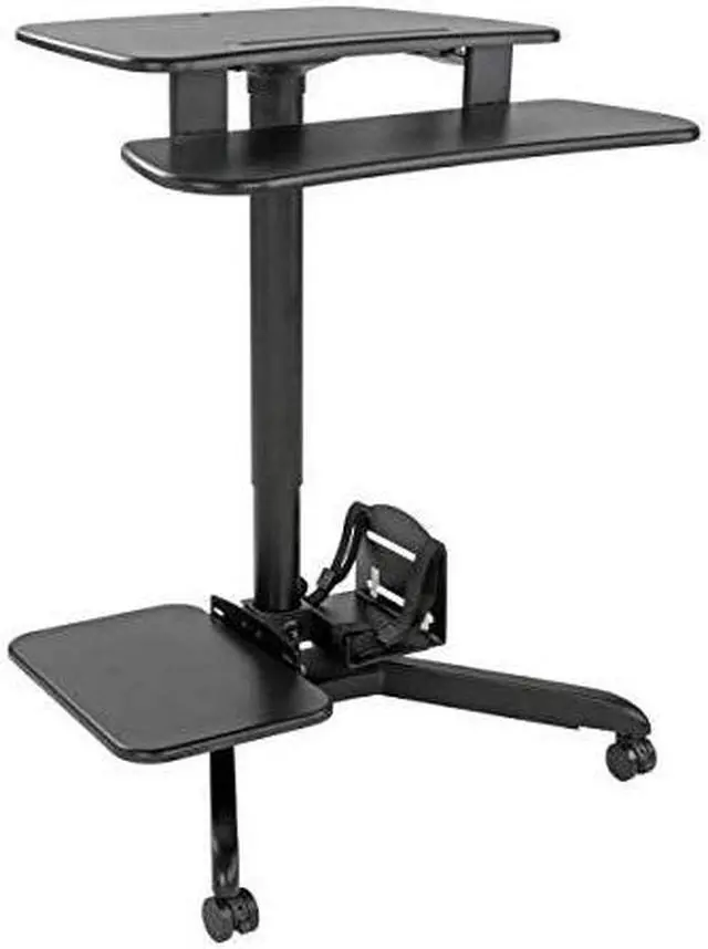 Alt view image 5 of 7 - Tripp Lite Mobile Workstation Height Adjustable Standing Desk Rolling Cart