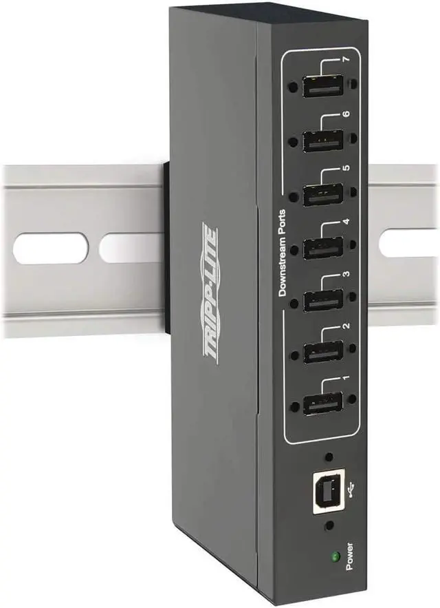 Alt view image 14 of 20 - USB 20 HUB INDUSTRIAL 7PORT 15KV ESD