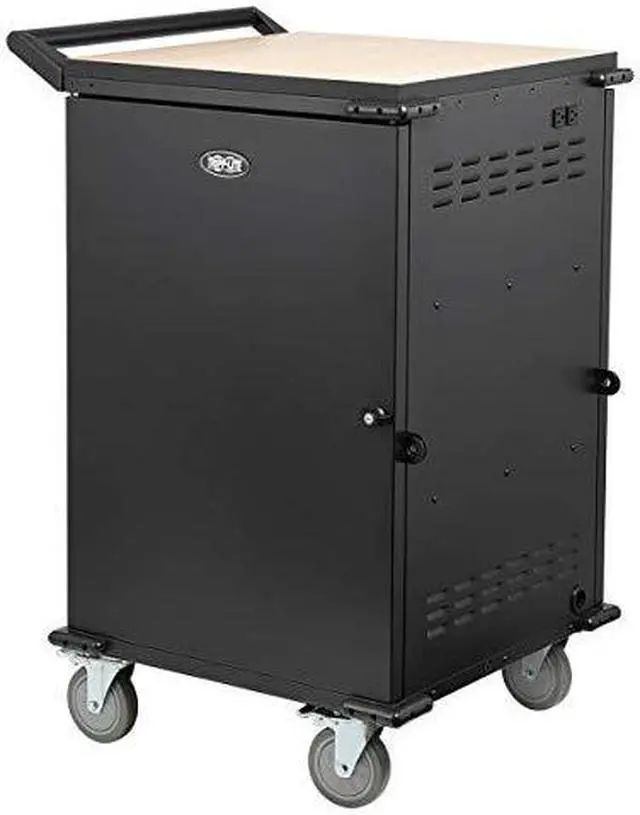 Alt view image 4 of 10 - Tripp Lite CSCSTORAGE1 Locking Storage Cart for Mobile Devices and AV Equipment