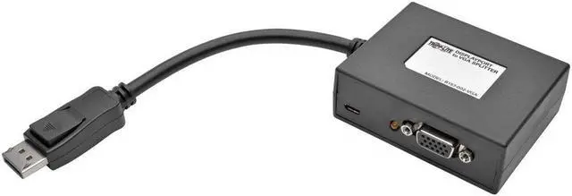 Alt view image 12 of 17 - Tripp Lite Mfg Co. 2Port Dp To Vga Splitter (B157-002-VGA)