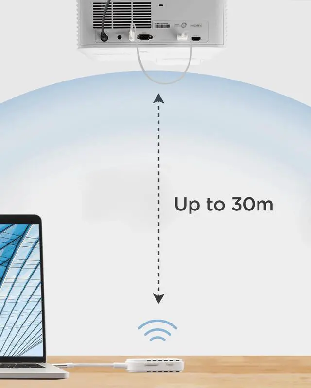 Alt view image 14 of 16 - ViewSonic PJ-WPD-700 Wireless Screen Casting Kit with 1080p Full HD Support, USB-C, and HDMI inputs for Plug-and-Play Functionality.