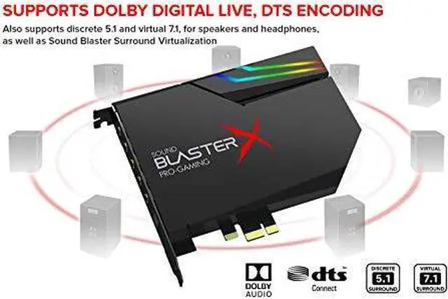 Alt view image 13 of 17 - Creative Sound Blaster AE-7 Sound Card 70SB180000000