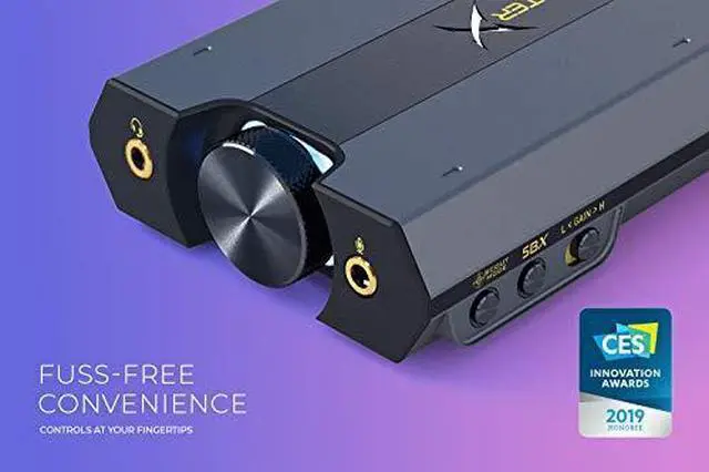 Alt view image 15 of 19 - Sound BlasterX G6 Hi-Res 130db 32bit/384kHz Gaming DAC