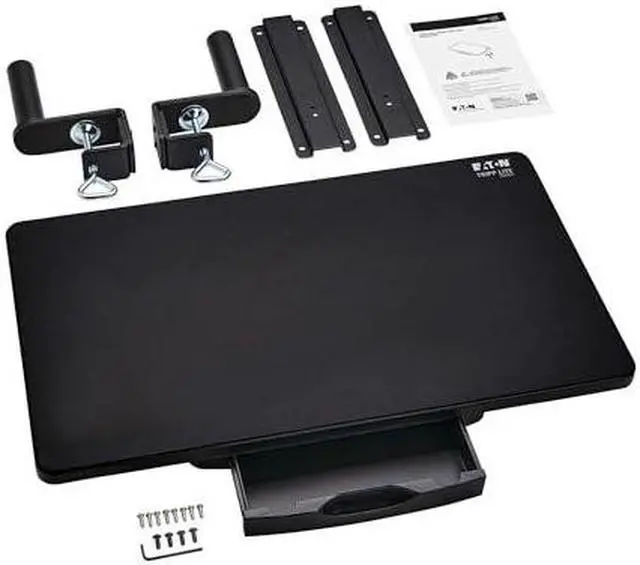 Alt view image 7 of 15 - Tripp Lite Clamp-on Universal Monitor Riser Stand with Storage Drawer, Monitor Shelf for Desk, Black, TAA Complaint, 5-Year Warranty (WWSSC Clamp-On Series)
