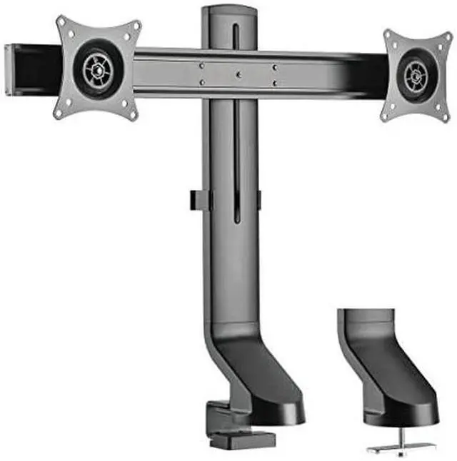 Alt view image 17 of 20 - Tripp Lite Dual-Display Monitor Arm w/ Desk Clamp Height Adjustable 17-27in