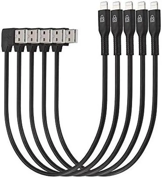 Alt view image 5 of 14 - kensington usb to lightning connector cables for charge and sync cabinet, 5 pack (k67864wwa)