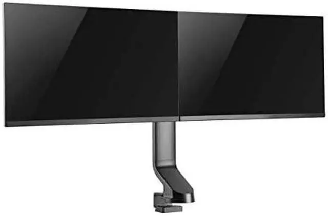 Alt view image 20 of 20 - Tripp Lite Dual-Display Monitor Arm w/ Desk Clamp Height Adjustable 17-27in