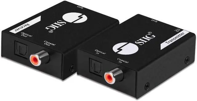 Alt view image 16 of 20 - Siig Digital Audio Extender Over Cat5e/6 Cable With Poc