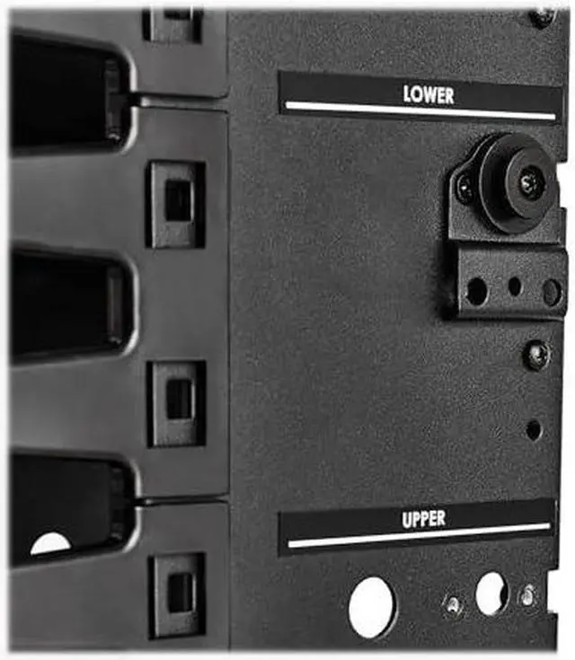 Alt view image 14 of 15 - Tripp Lite High-Capacity Vertical Cable Manager - Deep Double Finger Duct with Cover - Single Sided - 12 in. Wide - Black - 7 ft. [2.2 m]