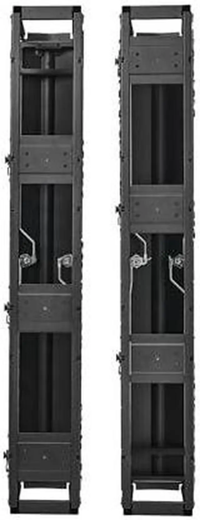 Alt view image 15 of 15 - Tripp Lite High-Capacity Vertical Cable Manager - Deep Double Finger Duct with Cover - Single Sided - 12 in. Wide - Black - 7 ft. [2.2 m]