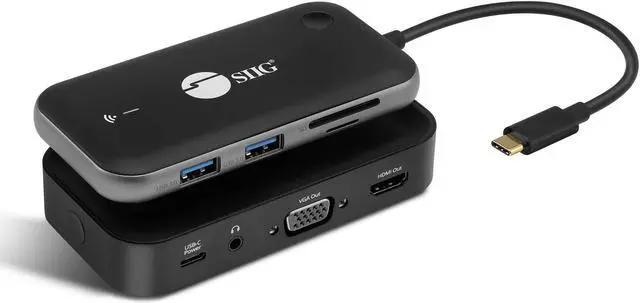 Alt view image 11 of 17 - SIIG AC CEH26P11S1 1080p Wireless USBC Video Hub Extender 32ft Color Box