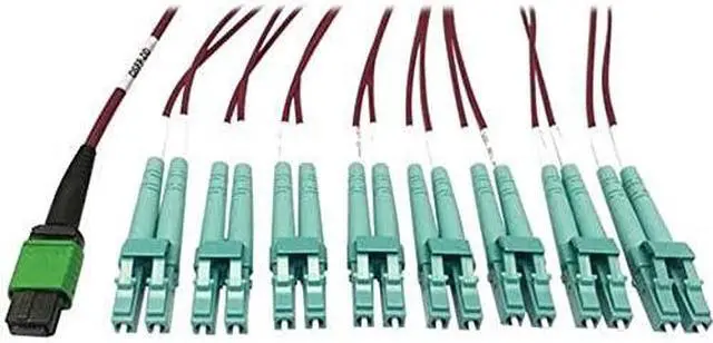 Alt view image 6 of 9 - Tripp Lite 1m 400G Multimode 50/125 OM4 Fiber Optic Cable Magenta N846D01M16EMG
