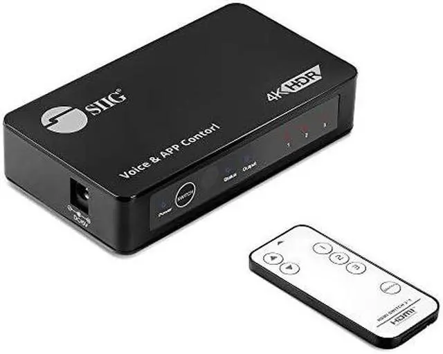 Alt view image 8 of 15 - SIIG 3x1 4K HDMI 2.0 Switch with IR & Voice APP Control CE-H27211-S1