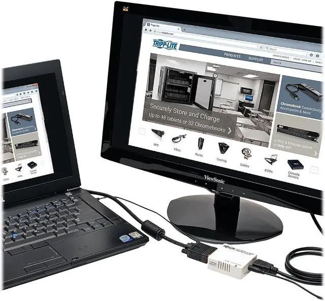 Main image of Tripp Lite VGA with Audio to HDMI Converter/Scaler (P116-000-HDSC1 ),White