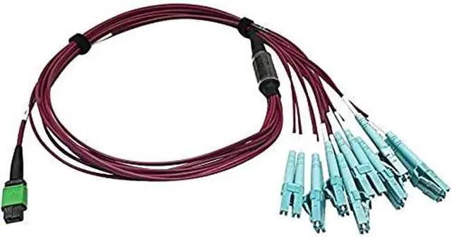 Alt view image 9 of 9 - Tripp Lite 1m 400G Multimode 50/125 OM4 Fiber Optic Cable Magenta N846D01M16EMG