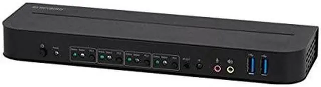 Alt view image 9 of 15 - Monoprice Blackbird 4K DisplayPort 1.4 USB 3.0 4x1 KVM Switch, 4K@60Hz, HDR, YCbCr 4:4:4, HDCP 2.2, Share 4 Computers with 1 Keyboard Mouse Monitor Printer