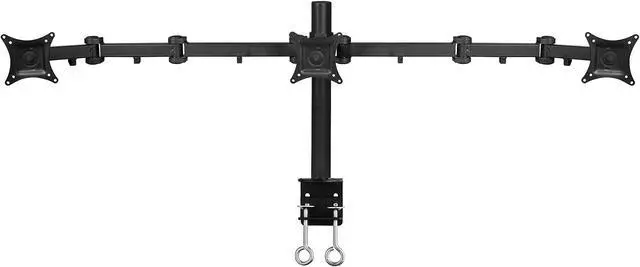 Alt view image 20 of 20 - Siig Articulating Triple Monitor Desk Mount - 13" To 27"